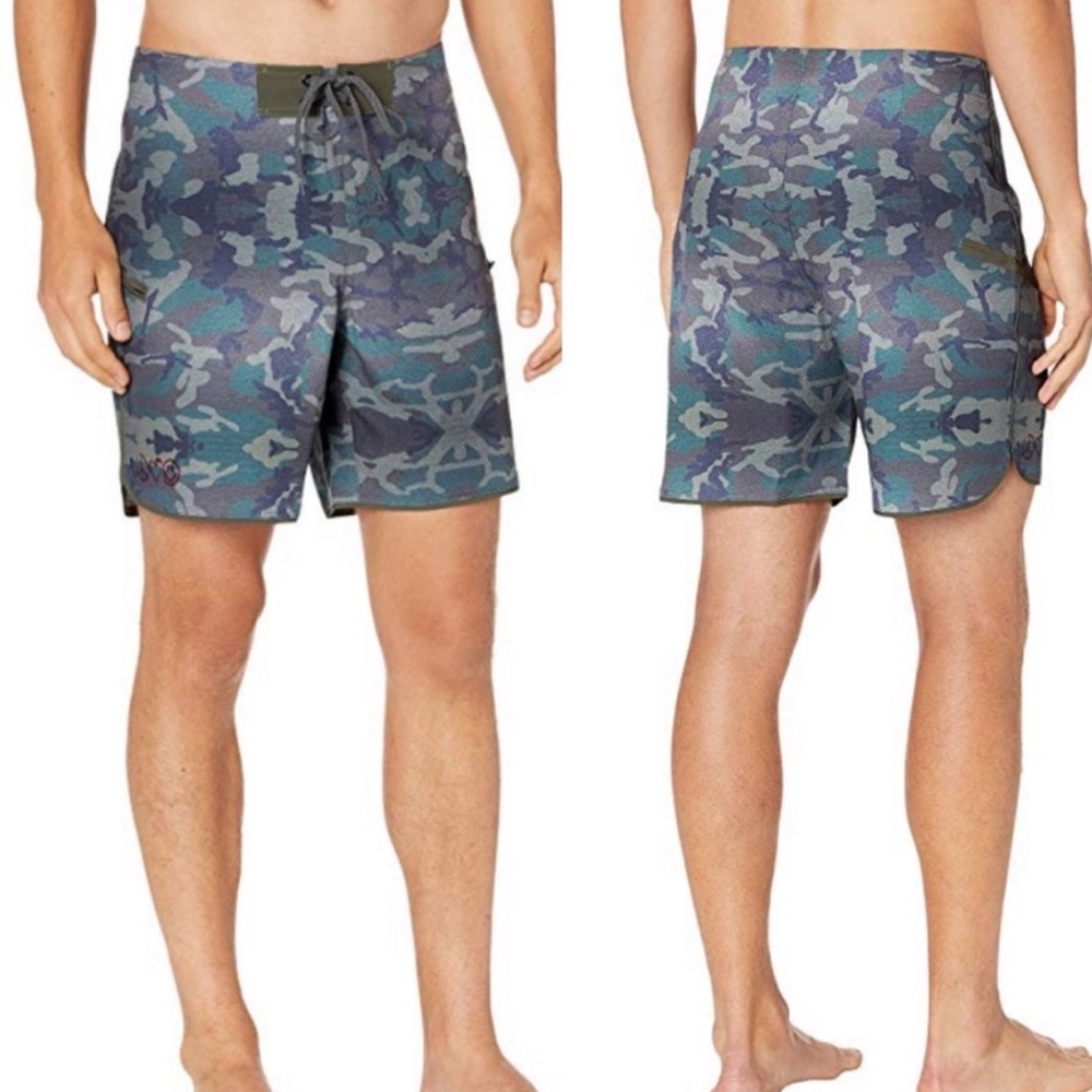 Niyama Sol | Board Swim Trunk Camo Shorts Sz 33